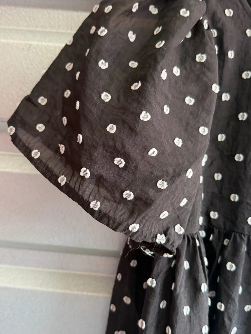 Noralee Claire Dress in black & ivory dot